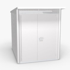 Abri de jardin AVANTGARDE - 180 x 260 cm - porte double - BIOHORT 2