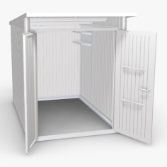 Abri de jardin AVANTGARDE - 180 x 300 cm - porte double - BIOHORT 2