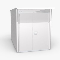 Abri de jardin AVANTGARDE - 180 x 300 cm - porte double - BIOHORT