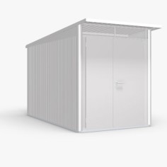 Abri de jardin AVANTGARDE - 180 x 380 cm - porte double - BIOHORT 2