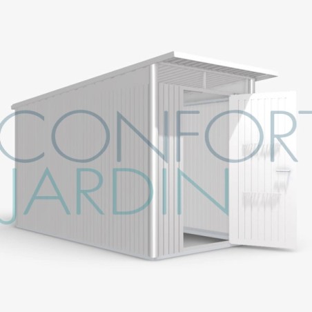 Abri de jardin AVANTGARDE - 180 x 380 cm - porte standard - BIOHORT