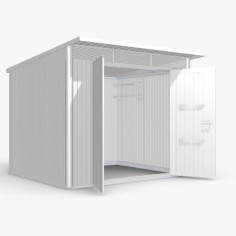 Abri de jardin AVANTGARDE - 260 x 260 cm - porte double - BIOHORT 2
