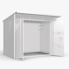 Abri de jardin AVANTGARDE - 260 x 220 cm - porte double - BIOHORT 2