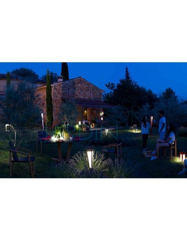 Torche d'extérieur LED solaire Tinka Alu - LES JARDINS