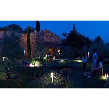 Torche d'extérieur LED solaire Tinka Alu - LES JARDINS