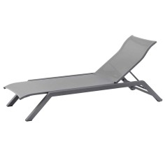 Bain de soleil empilable AMAKA - gris espace / gris clair - LES JARDINS
