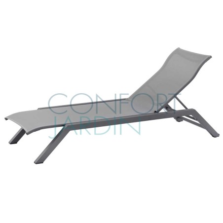 Bain de soleil empilable AMAKA - gris espace / gris clair - LES JARDINS
