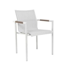 Fauteuil empilable BASTINGAGE - blanc - LES JARDINS