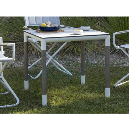 Table bistro carrée BASTINGAGE - LES JARDINS