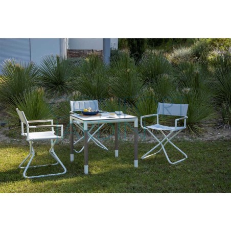 Table bistro carrée BASTINGAGE - LES JARDINS