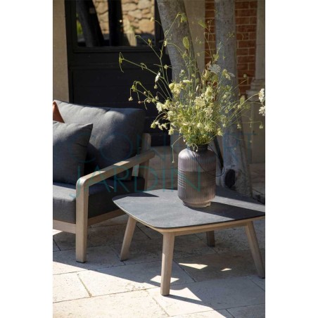 Table basse carrée 80 x 80 cm COPENHAGUE - LES JARDINS