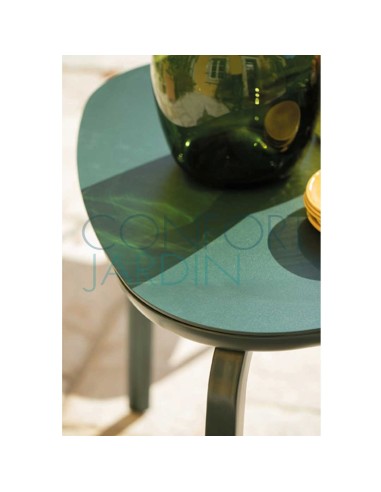 Table MARUMI small - plateau aluminium laqué - EGO
