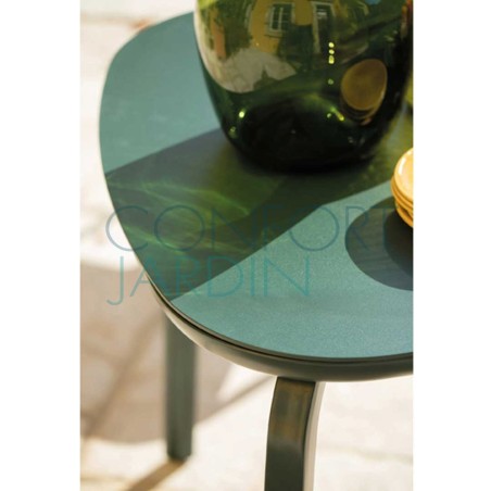 Table MARUMI small - plateau aluminium laqué - EGO