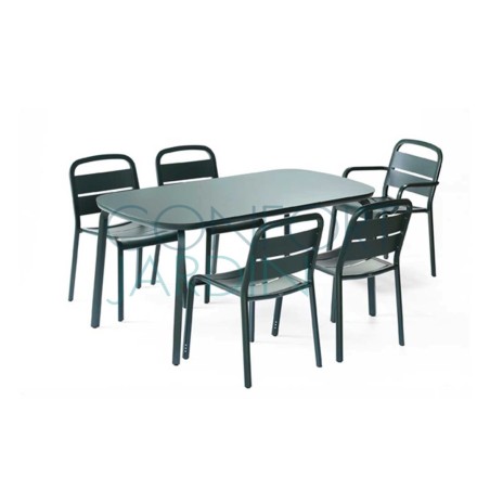 Table MARUMI small - plateau aluminium laqué - EGO