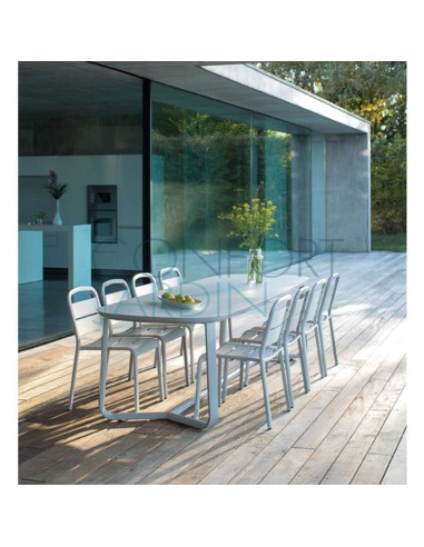 Table MARUMI medium - plateau aluminium laqué - EGO