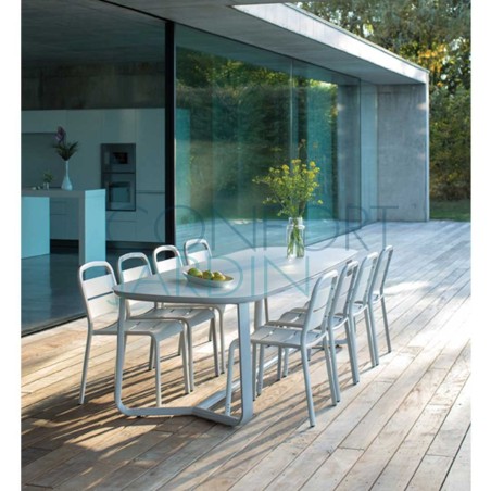 Table MARUMI medium - plateau aluminium laqué - EGO