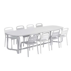 Table MARUMI large - plateau aluminium laqué - EGO 2