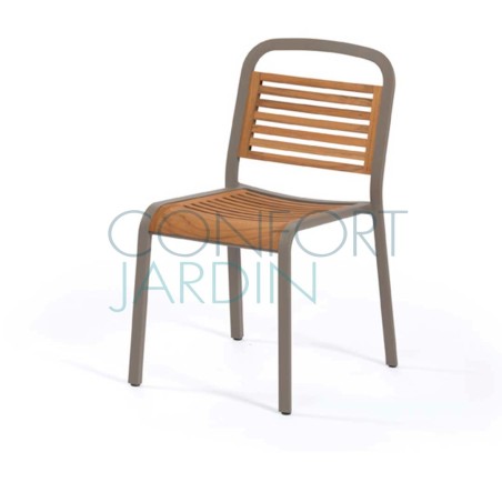 Chaise repas MARUMI - teck - EGO