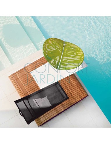 Bain de soleil design TANDEM - teck - EGO