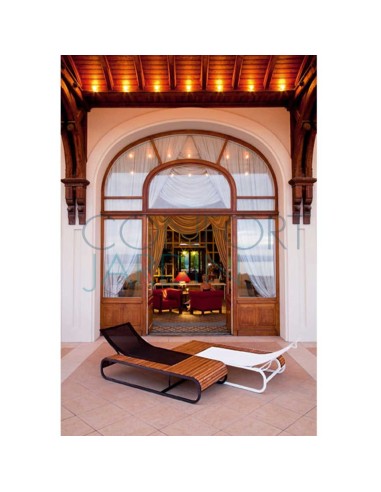 Bain de soleil design TANDEM - teck - EGO