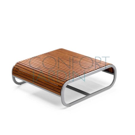 Table basse carrée TANDEM - teck - EGO