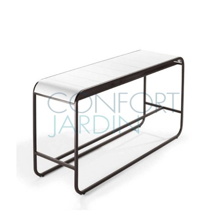 Table haute TANDEM - corian - EGO