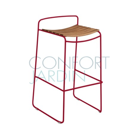 Tabouret de bar en teck - SURPRISING - FERMOB