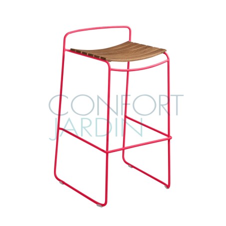 Tabouret de bar en teck - SURPRISING - FERMOB