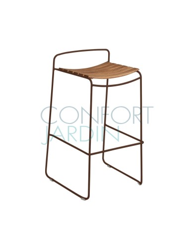Tabouret de bar en teck - SURPRISING - FERMOB