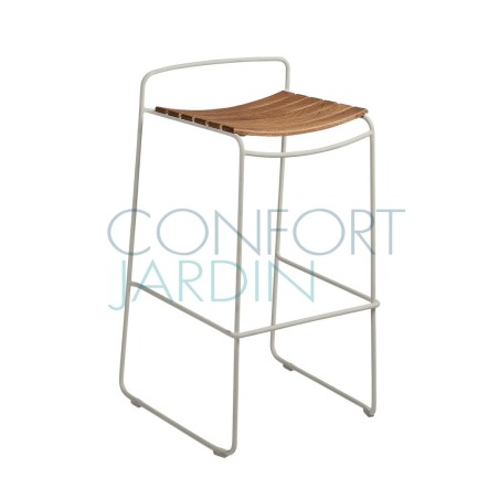 Tabouret de bar en teck - SURPRISING - FERMOB