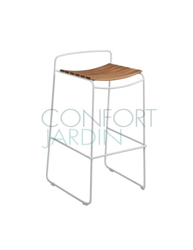 Tabouret de bar en teck - SURPRISING - FERMOB