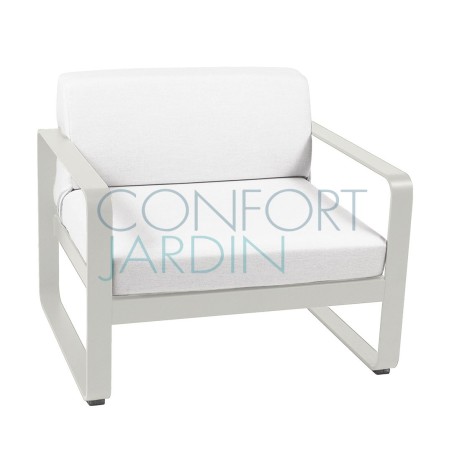 Fauteuil - BELLEVIE - Blanc grisé - FERMOB