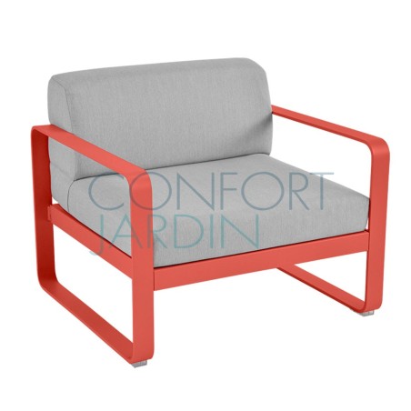 Fauteuil - BELLEVIE - Gris flanelle - FERMOB