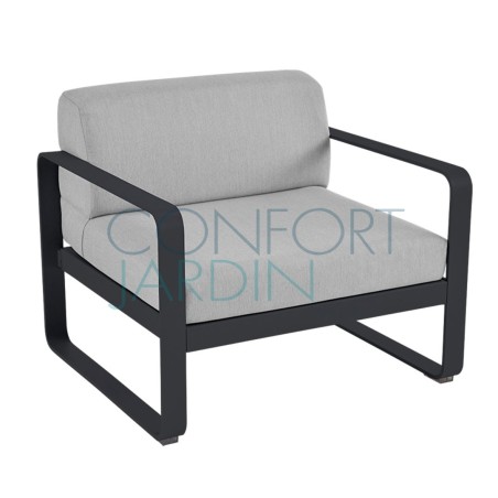 Fauteuil - BELLEVIE - Gris flanelle - FERMOB