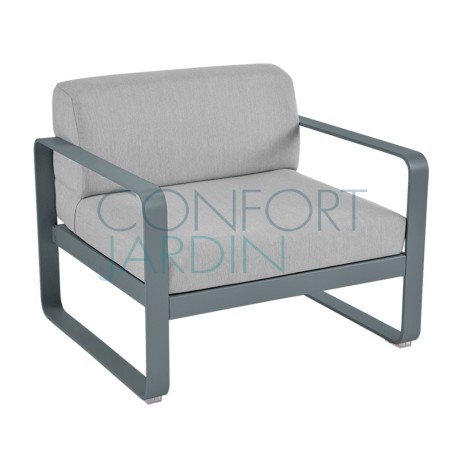 Fauteuil - BELLEVIE - Gris flanelle - FERMOB