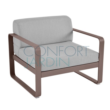 Fauteuil - BELLEVIE - Gris flanelle - FERMOB