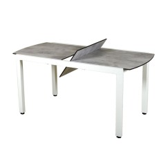 Table extensible TICAO - 145/185x75cm blanc - LES JARDINS 2