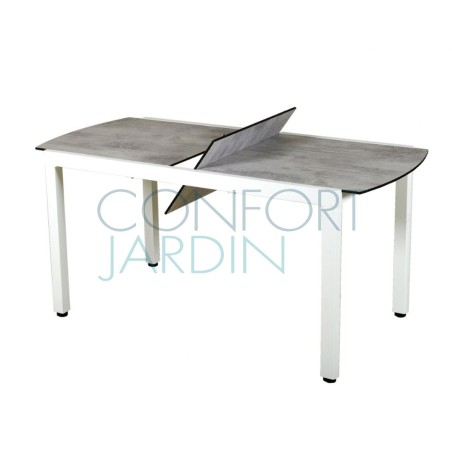 Table extensible TICAO - 145/185x75cm blanc - LES JARDINS