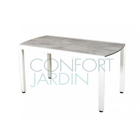 Table extensible TICAO - 145/185x75cm blanc - LES JARDINS