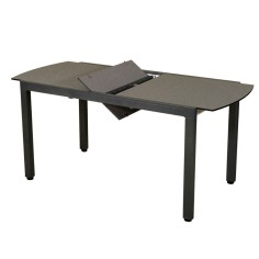 Table extensible TICAO - 145/185x75cm gris espace - LES JARDINS
