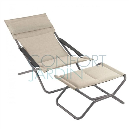 Transat BAYANNE Latte - Structure Titane - LAFUMA