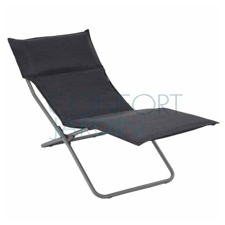 Chaise longue BAYANNE Onyx - Structure Titane - LAFUMA