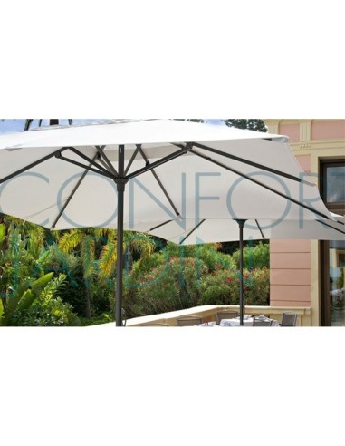 Parasol EASY OPEN 4m x 4m - VLAEMYNCK - Confort Jardin - les Issambres