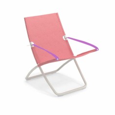 Chaise longue SNOOZE - blanc mat - Framboise - EMU