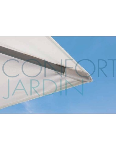 Parasol Easy Track - 330 x 330 cm - mât anthracite - Vlaemynck