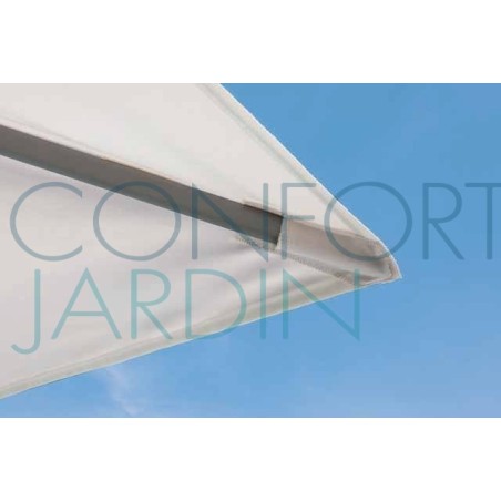 Parasol Easy Track - 400 x 300 cm - mât blanc - Vlaemynck