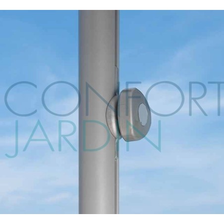 Parasol Easy Track - 400 x 300 cm - mât anthracite - Vlaemynck