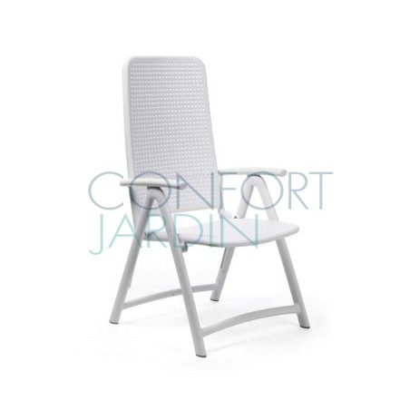 Fauteuil multiposition DARSENA blanc - Nardi
