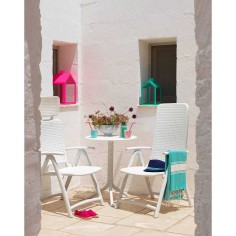 Fauteuil multiposition DARSENA blanc -  Nardi 2