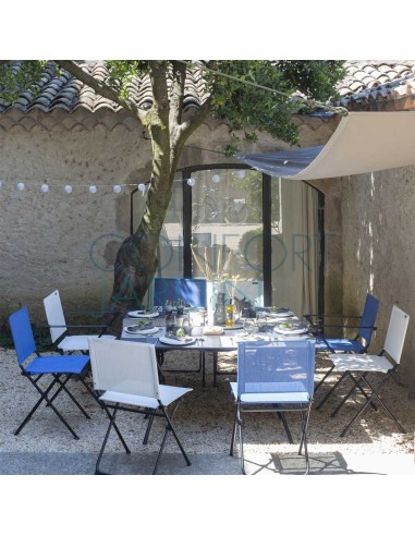 Chaise pliante ANYTIME - Batyline Duo - Ecume - LAFUMA